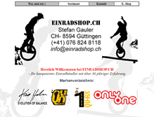 Tablet Screenshot of einradvertrieb.ch